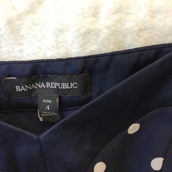 Banana Republic Navy Polka Dot Spaghetti Tank Top - Picture 2 of 13